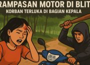 Perampasan Motor di Blitar, Korban Terluka di Bagian Kepala