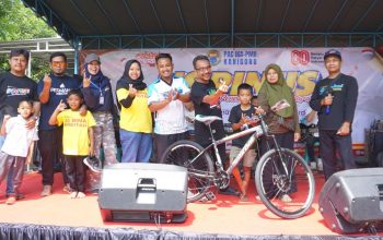 JJS Pinus Blitar Berlimpah Hadiah, Kambing dan Sepeda Gunung Jadi Rebutan Peserta