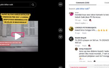 Heboh Tagihan PBB di Blitar Naik 300 persen, Ada yang dari Rp10 Ribu Jadi Rp60 Ribu!