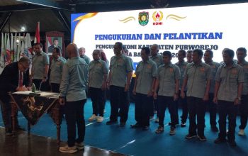 Wakil Bupati Purworejo Resmi Lantik Pengurus KONI Periode 2025-2029