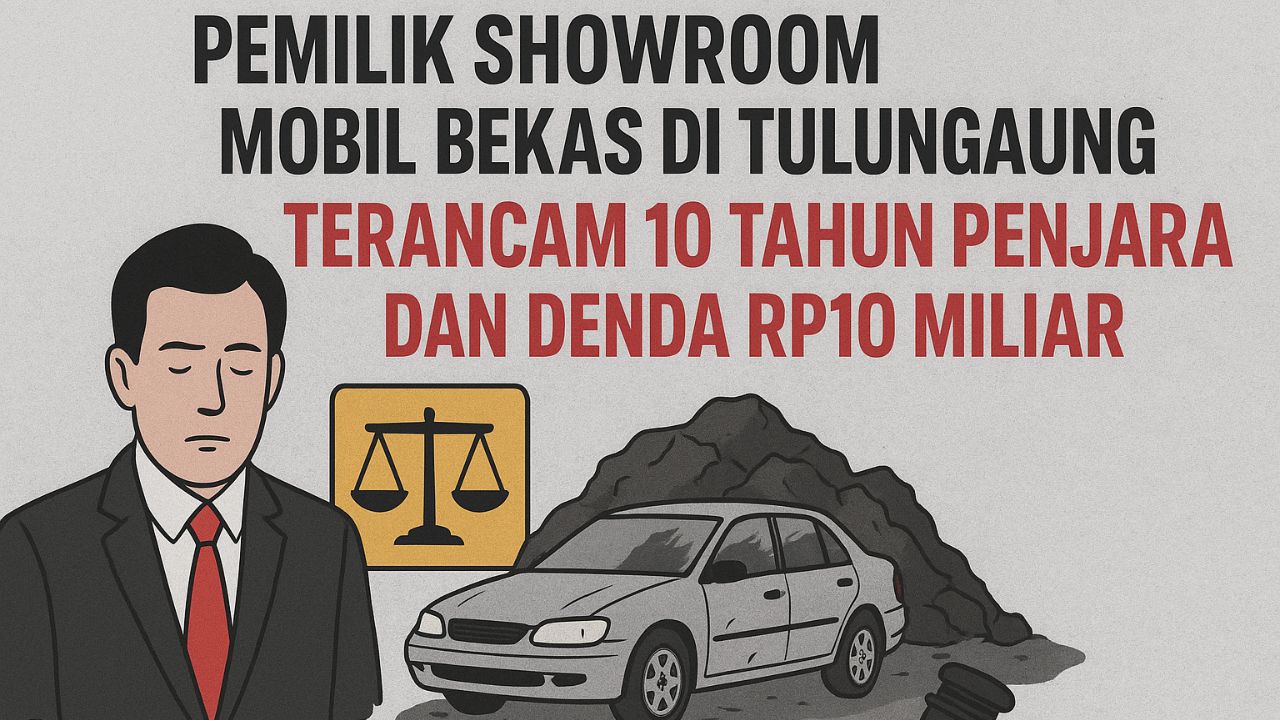 Pemilik Showroom Mobil Bekas di Tulungagung Terancam 10 Tahun Penjara dan Denda Rp10 Miliar