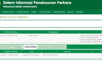 Sengketa Lingkungan Hidup UD K-Cunk Motor, Sidang Perdana di PN Tulungagung Digelar Selasa Pagi