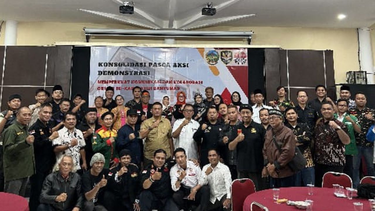 Pasca Aksi Anarkis Ricuh, Pemkab Banyumas Rugi Ratusan Juta, Gelar Konsolidasi dengan Ormas