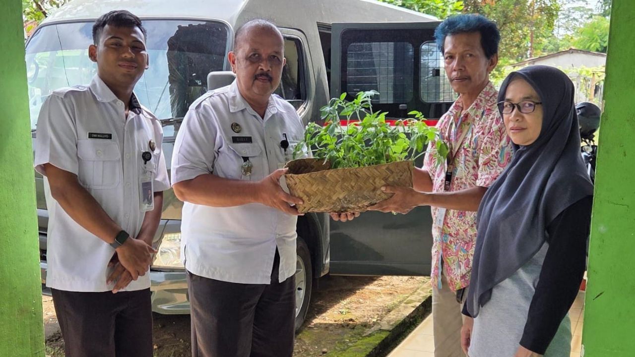 Rutan Banyumas Terima Bibit dari Dinas Pertanian Kuatkan Ketahanan Pangan