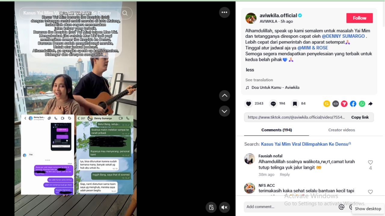 Aviwkila Angkat Suara, Kasus Eks Dosen UIN Malang Yai Mim Kembali Jadi Sorotan Publik