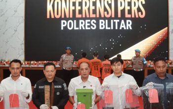 Polres Blitar Ringkus 4 Tersangka dalam 3 Kasus Curat dan Curanmor, Kotak Amal TPU Jadi Sasaran