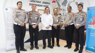 Sambut HUT Lalu Lintas ke-70, Kabag Ops Korlantas dan Jajarannya Silaturahmi ke Kantor Kemenhub
