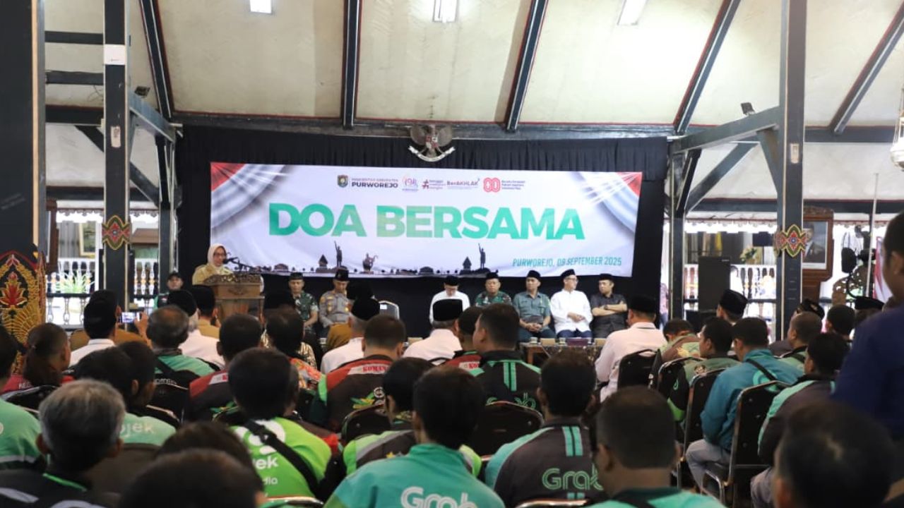Ojol Purworejo dan Pemkab Kenangan Almarhum Affan