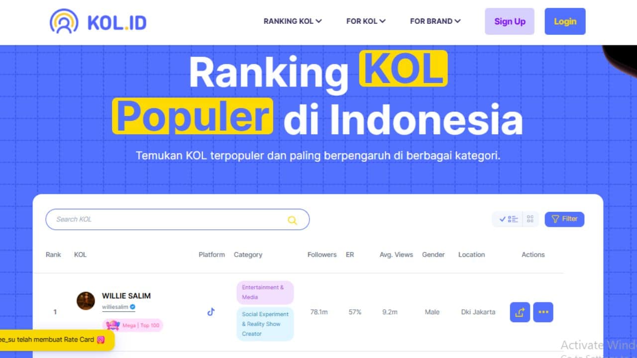 Inovasi Digital: KOL.ID Hadirkan Ekstensi Browser Analisis Influencer dan Engagement Rate
