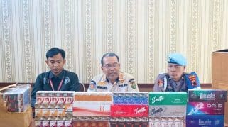 Satpol PP Purworejo Sita Puluhan Ribu Batang Rokok Ilegal dalam Operasi Gabungan