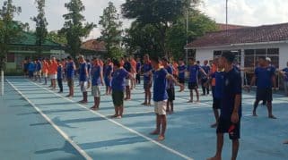 Wujudkan Pemasyarakatan Humanis, Rutan Banyumas Gelar Senam Bersama WBP